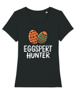 Eggspert Hunter | Happy Easter! Tricou mânecă scurtă guler larg fitted Damă Expresser