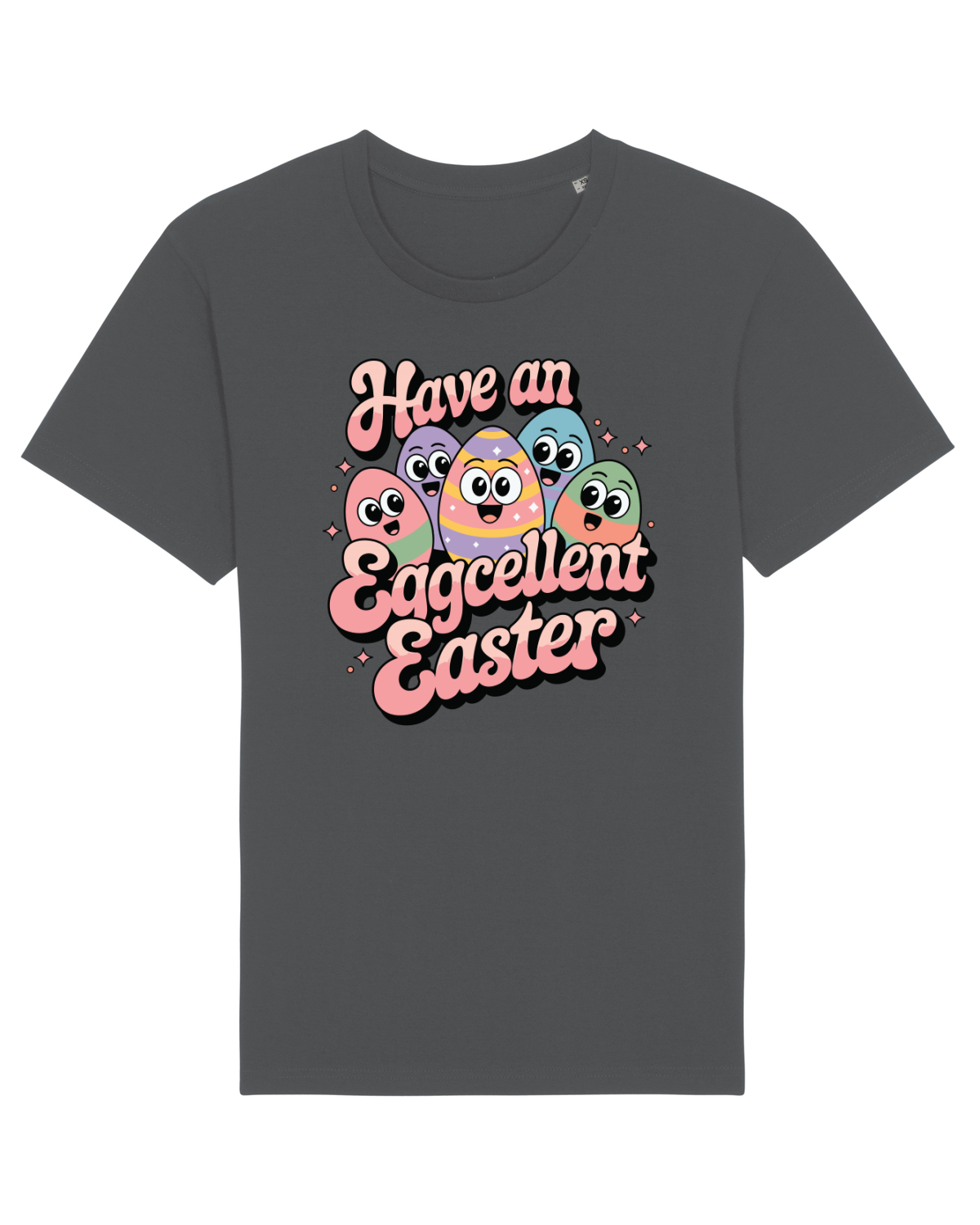 Tricou mânecă scurtă Unisex Rocker Anthracite