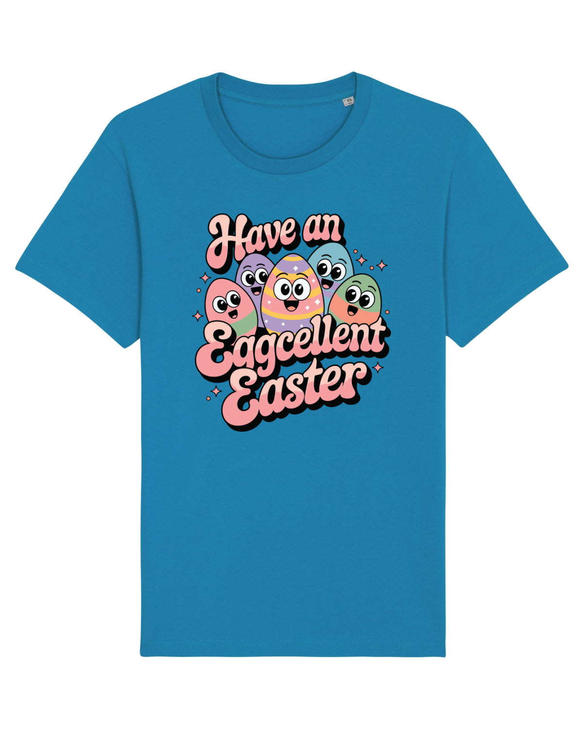 Tricou mânecă scurtă Unisex Rocker Azur