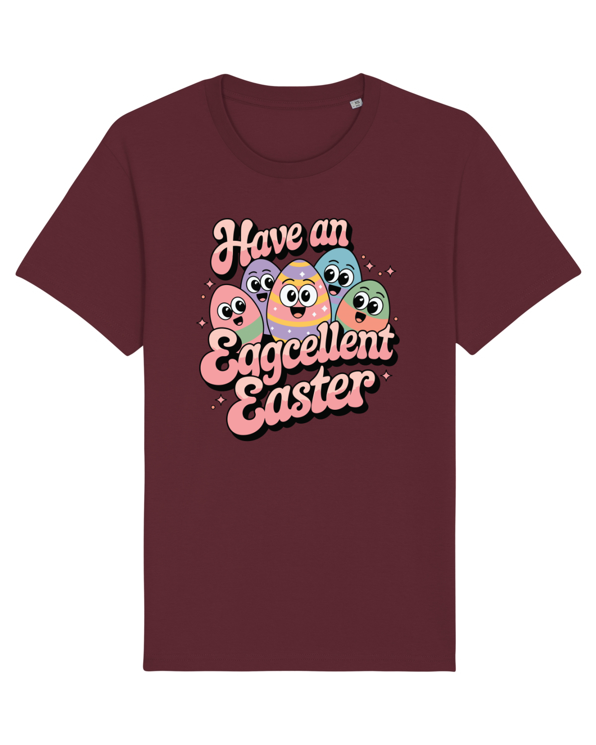 Tricou mânecă scurtă Unisex Rocker Burgundy