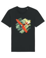 Vintage Wings - Airplane beating the storm - BLTP10-02 Tricou mânecă scurtă Unisex Rocker