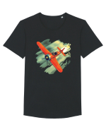 Vintage Wings - Airplane beating the storm - BLTP10-02 Tricou mânecă scurtă guler larg Bărbat Skater