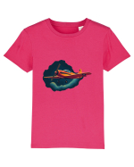 Vintage Wings - Airplane in storm - Dark Sky BLTP8-02 Tricou mânecă scurtă  Copii Mini Creator