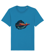 Vintage Wings - Airplane in storm - Dark Sky BLTP8-02 Tricou mânecă scurtă Unisex Rocker