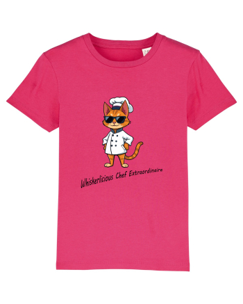 Stylish chef cat, culinary cool Raspberry