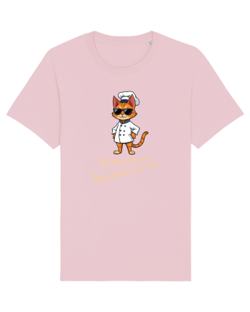 Stylish chef cat, culinary cool Cotton Pink