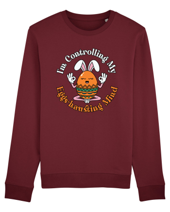 I'm Controlling My Eggs-hausting Mind Burgundy