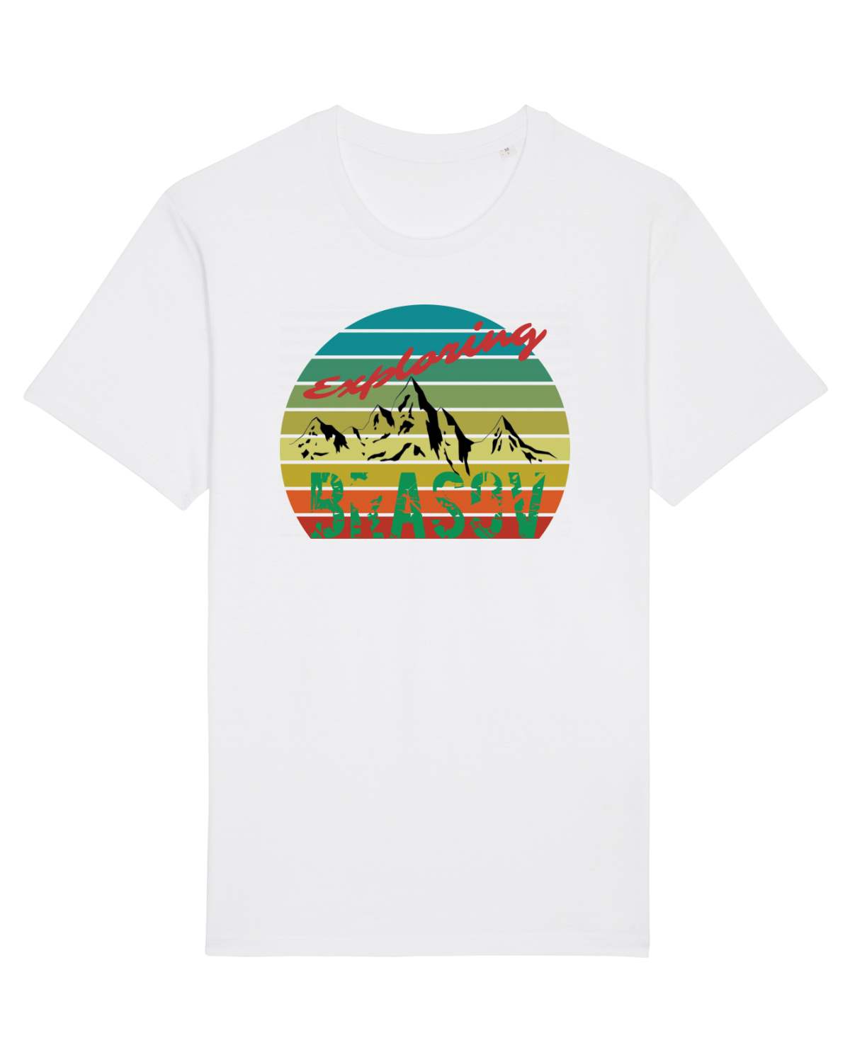 Tricou mânecă scurtă Unisex Rocker White