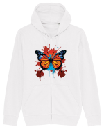 Butterfly wings and colors BLTB1-02 Hanorac cu fermoar Unisex Connector