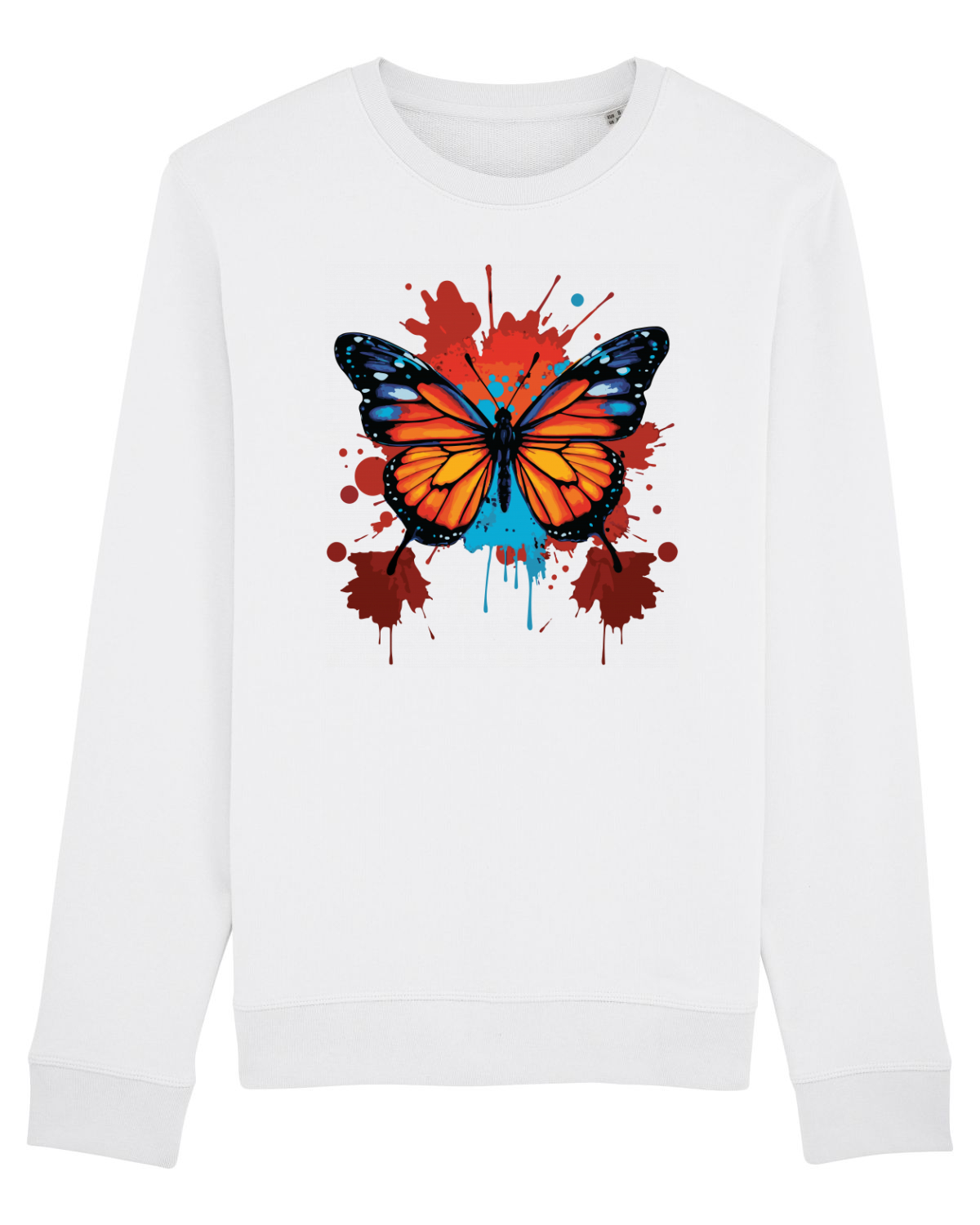 Bluză mânecă lungă Unisex Rise White