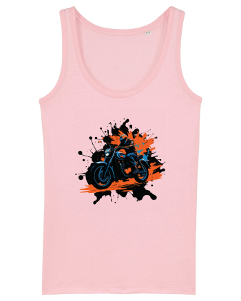 Vintage Wheels - Motorcycle Riding BLTM11-02 Cotton Pink