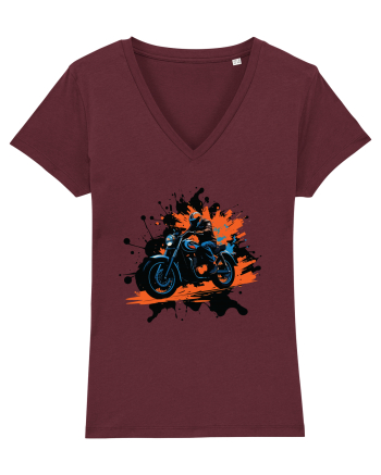 Vintage Wheels - Motorcycle Riding BLTM11-02 Burgundy