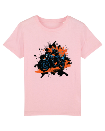 Vintage Wheels - Motorcycle Riding BLTM11-02 Cotton Pink