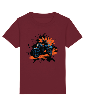 Vintage Wheels - Motorcycle Riding BLTM11-02 Burgundy
