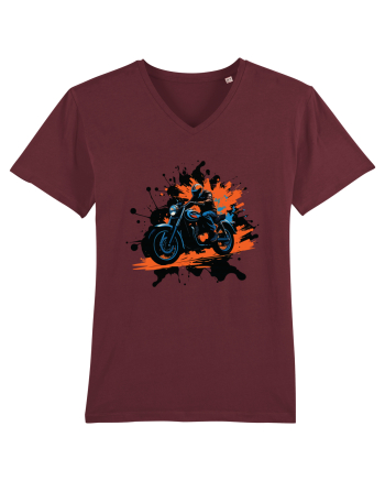Vintage Wheels - Motorcycle Riding BLTM11-02 Burgundy