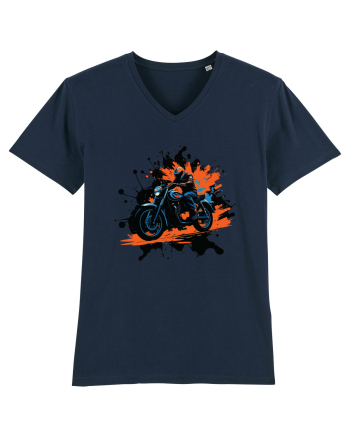 Vintage Wheels - Motorcycle Riding BLTM11-02 French Navy