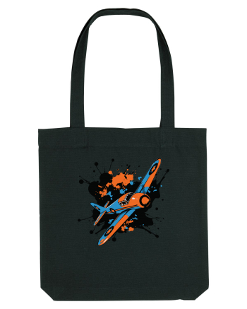 Vintage Wings - Airplane color splash BLTP15-02 Black