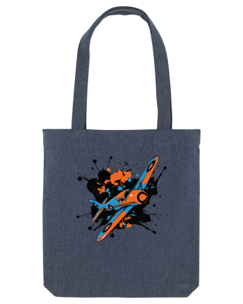 Vintage Wings - Airplane color splash BLTP15-02 Midnight Blue