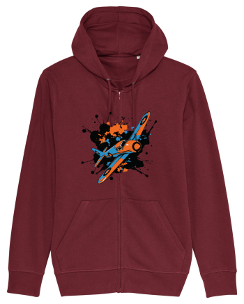 Vintage Wings - Airplane color splash BLTP15-02 Burgundy