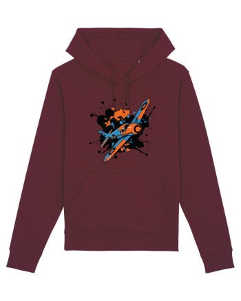 Vintage Wings - Airplane color splash BLTP15-02 Burgundy