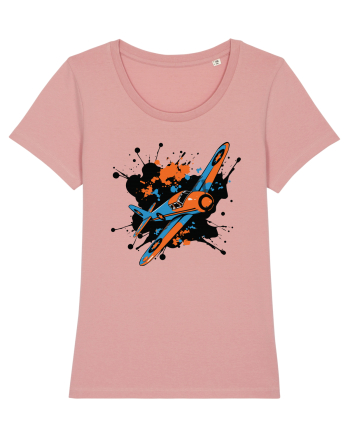 Vintage Wings - Airplane color splash BLTP15-02 Canyon Pink