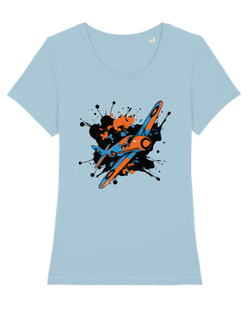 Vintage Wings - Airplane color splash BLTP15-02 Sky Blue