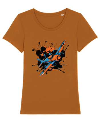 Vintage Wings - Airplane color splash BLTP15-02 Roasted Orange