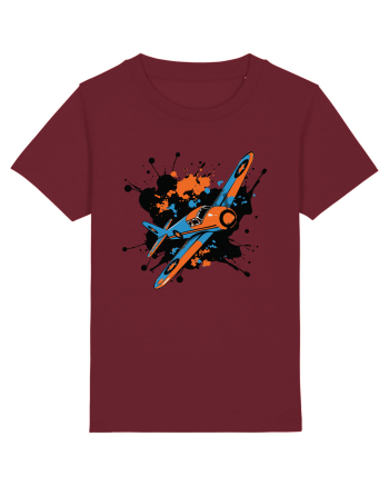Vintage Wings - Airplane color splash BLTP15-02 Burgundy