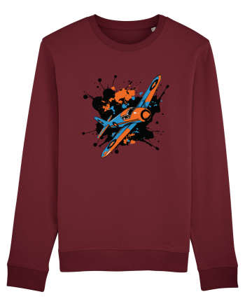 Vintage Wings - Airplane color splash BLTP15-02 Burgundy