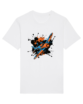 Vintage Wings - Airplane color splash BLTP15-02 White