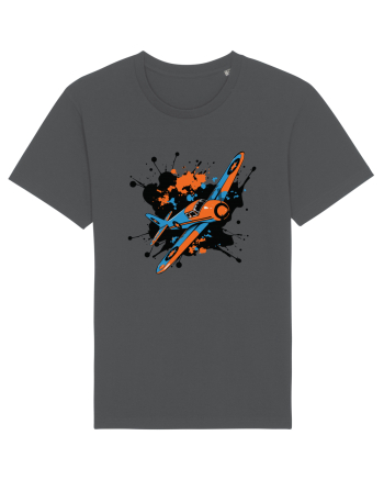 Vintage Wings - Airplane color splash BLTP15-02 Anthracite