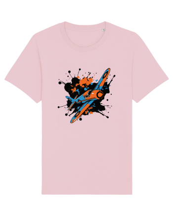 Vintage Wings - Airplane color splash BLTP15-02 Cotton Pink