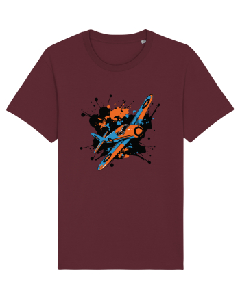 Vintage Wings - Airplane color splash BLTP15-02 Burgundy