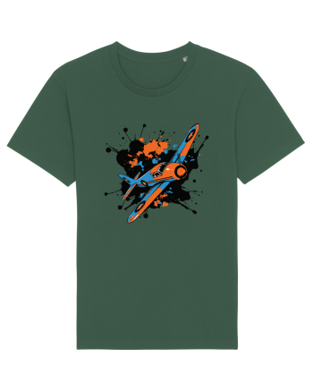 Vintage Wings - Airplane color splash BLTP15-02 Bottle Green