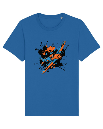 Vintage Wings - Airplane color splash BLTP15-02 Royal Blue