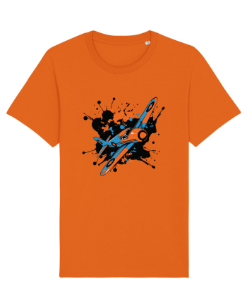 Vintage Wings - Airplane color splash BLTP15-02 Bright Orange