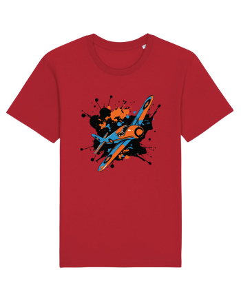 Vintage Wings - Airplane color splash BLTP15-02 Red