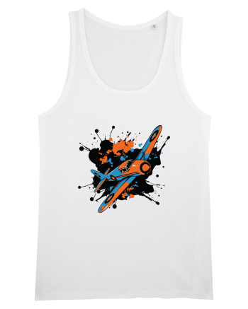 Vintage Wings - Airplane color splash BLTP15-02 White