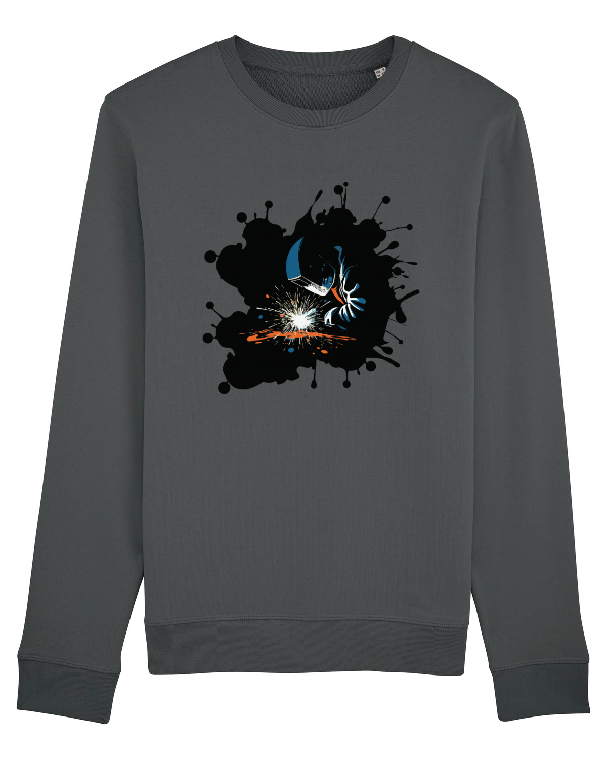 Bluză mânecă lungă Unisex Rise Anthracite