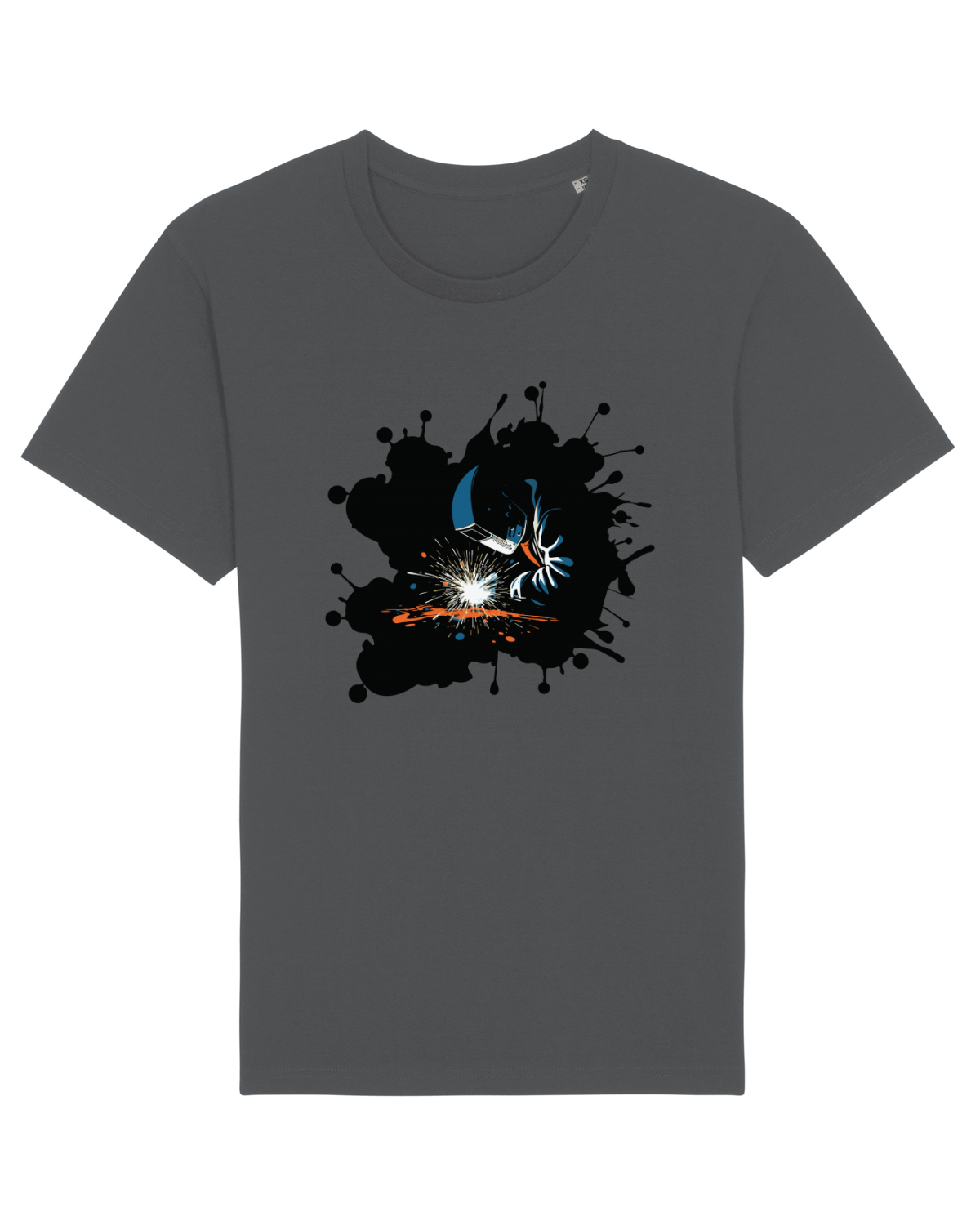 Tricou mânecă scurtă Unisex Rocker Anthracite