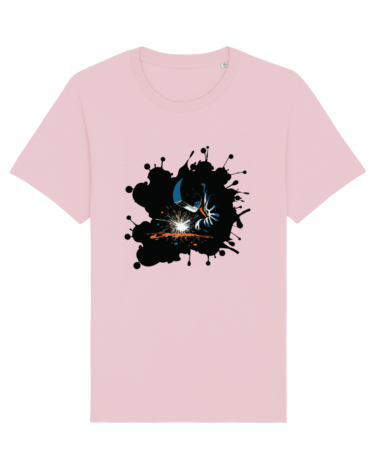 Tricou mânecă scurtă Unisex Rocker Cotton Pink