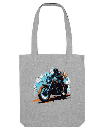 Vintage Wheels - Motorcycle riding II BLTM10-01 Heather Grey
