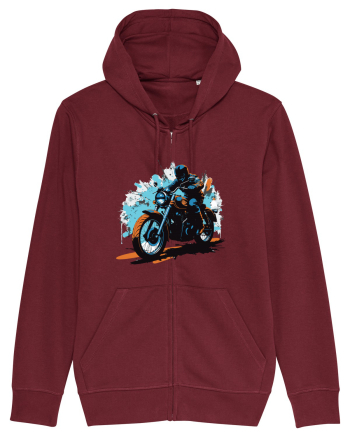 Vintage Wheels - Motorcycle riding II BLTM10-01 Burgundy