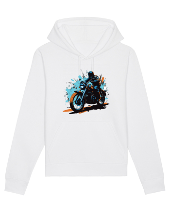 Vintage Wheels - Motorcycle riding II BLTM10-01 White
