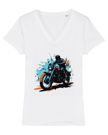 Vintage Wheels - Motorcycle riding II BLTM10-01 White