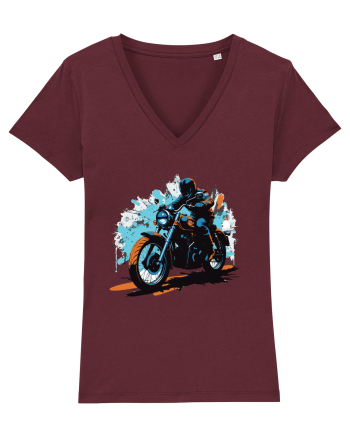 Vintage Wheels - Motorcycle riding II BLTM10-01 Burgundy