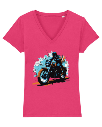Vintage Wheels - Motorcycle riding II BLTM10-01 Raspberry