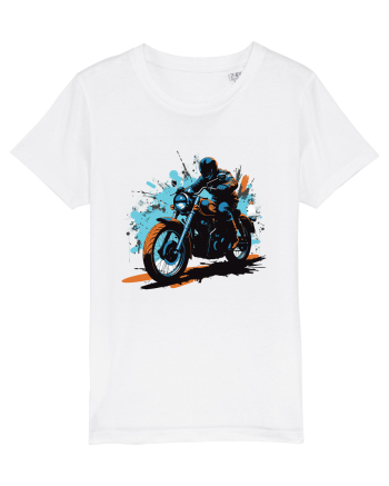 Vintage Wheels - Motorcycle riding II BLTM10-01 White