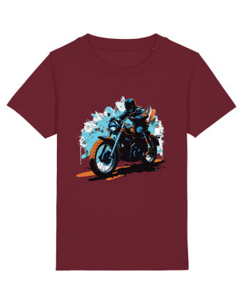 Vintage Wheels - Motorcycle riding II BLTM10-01 Burgundy