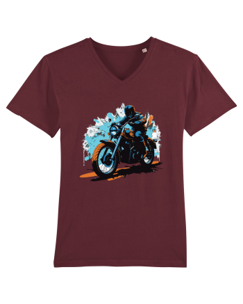Vintage Wheels - Motorcycle riding II BLTM10-01 Burgundy